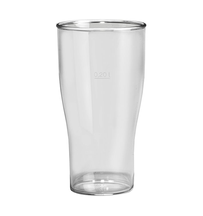 Verre Réutilisable SAN Pour Bière Transp. 350ml (100 Utés) Verre Réutilisable SAN Pour Bière Transp. 350ml (100 Utés)