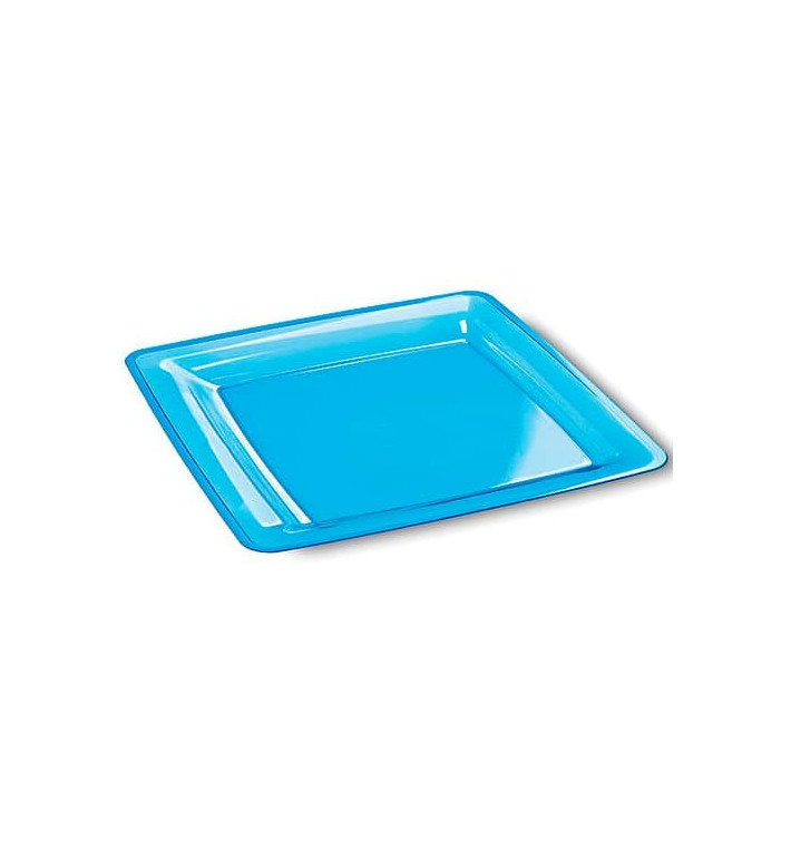 Assiette Carrée Extra Dur Turquoise 22,5x22,5cm (6 Utés) Assiette Carrée Extra Dur Turquoise 22,5x22,5cm (6 Utés)