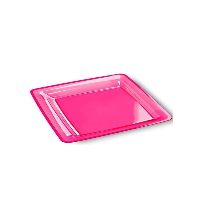 Assiette Carrée Extra Dur Framboise 22,5x22,5cm (72 Utés) Assiette Carrée Extra Dur Framboise 22,5x22,5cm (72 Utés)
