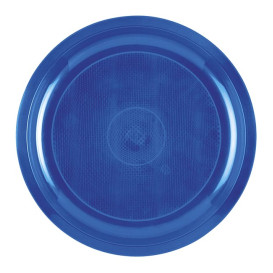 Assiette en Plastique Bleu Mediterranée Round PP Ø290mm (25 Utés)