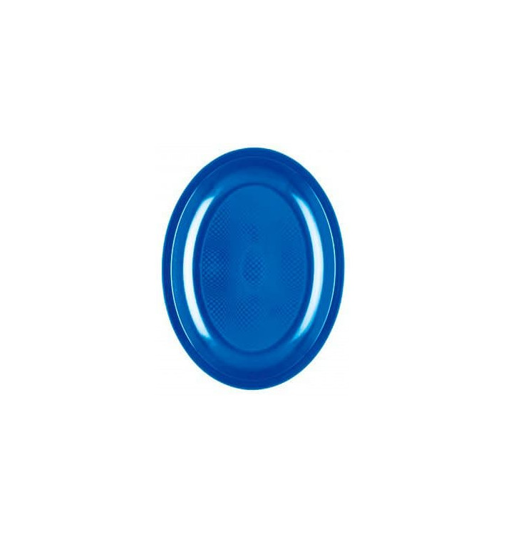 Plateau Ovale Bleu Mediterranée Round PP 255mm (50 Utés) Plateau Ovale Bleu Mediterranée Round PP 255mm (50 Utés)
