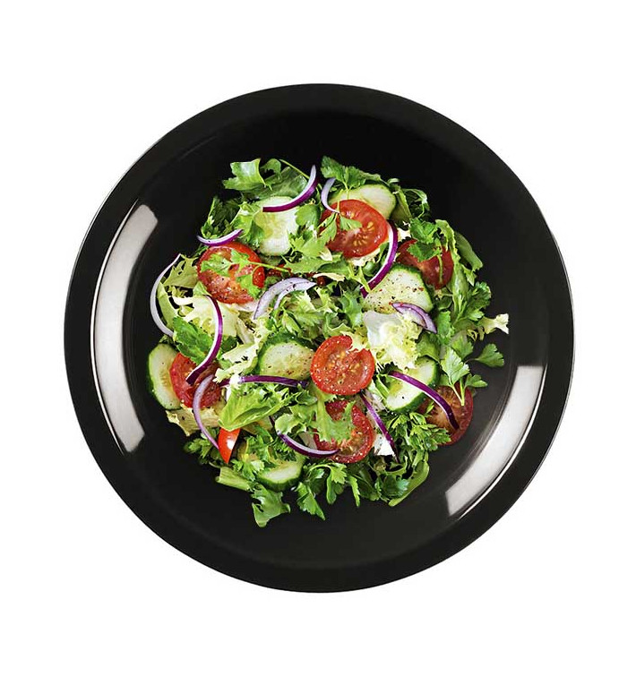 Assiette Plastique Réutilisable Creuse Noir PP Ø195mm (50 Utés) Assiette Plastique Réutilisable Creuse Noir PP Ø195mm (50 Utés)