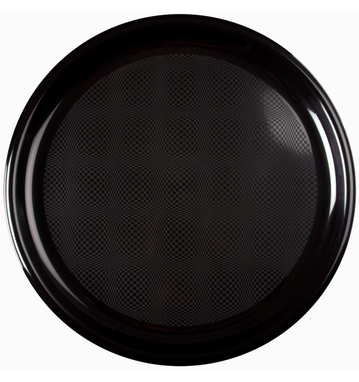 Assiette Plastique Réutilisable Pizza Noir PP Ø350mm (144 Utés) Assiette Plastique Réutilisable Pizza Noir PP Ø350mm (144 Utés)