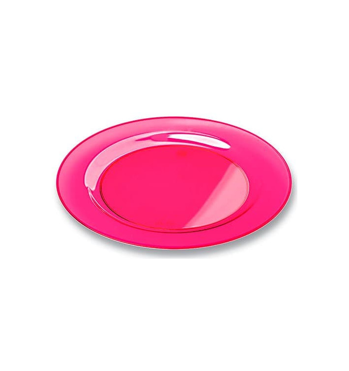 Assiette Plastique Extra Dur Framboise 23cm (90 Unités) Assiette Plastique Extra Dur Framboise 23cm (90 Unités)