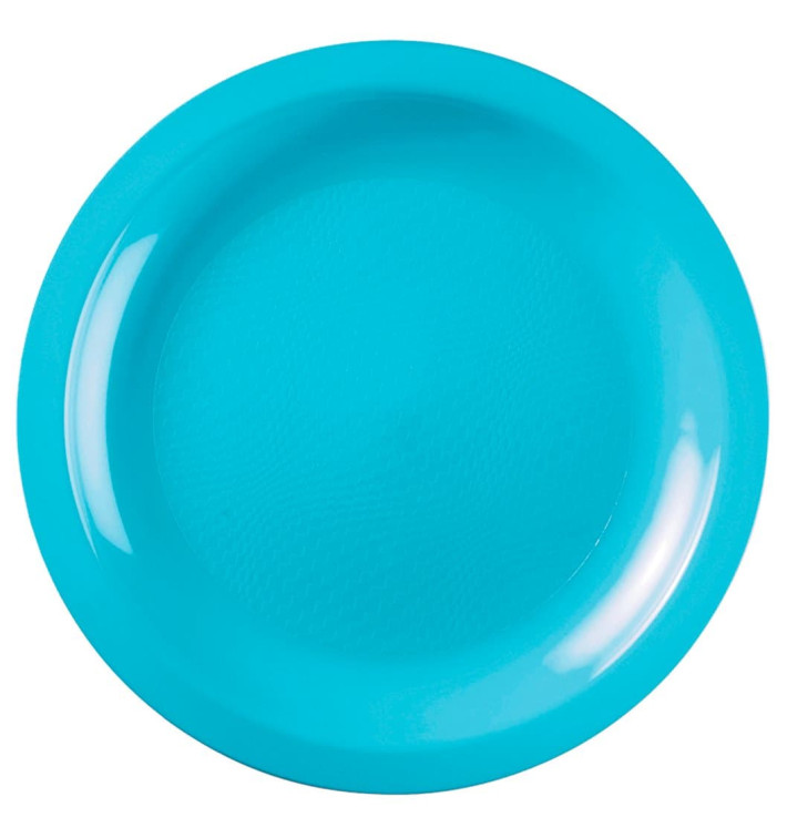 Assiette Plastique Réutilisable Plate Turquoise PP Ø220mm (600 Utés) Assiette Plastique Réutilisable Plate Turquoise PP Ø220mm (600 Utés)