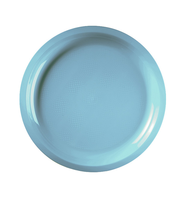 Assiette Plastique Réutilisable Turquoise PP Ø290mm (300 Utés) Assiette Plastique Réutilisable Turquoise PP Ø290mm (300 Utés)