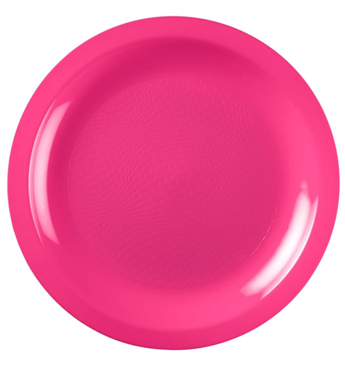 Assiette Plastique Réutilisable Plate Fuchsia PP Ø185mm (600 Utés) Assiette Plastique Réutilisable Plate Fuchsia PP Ø185mm (600 Utés)