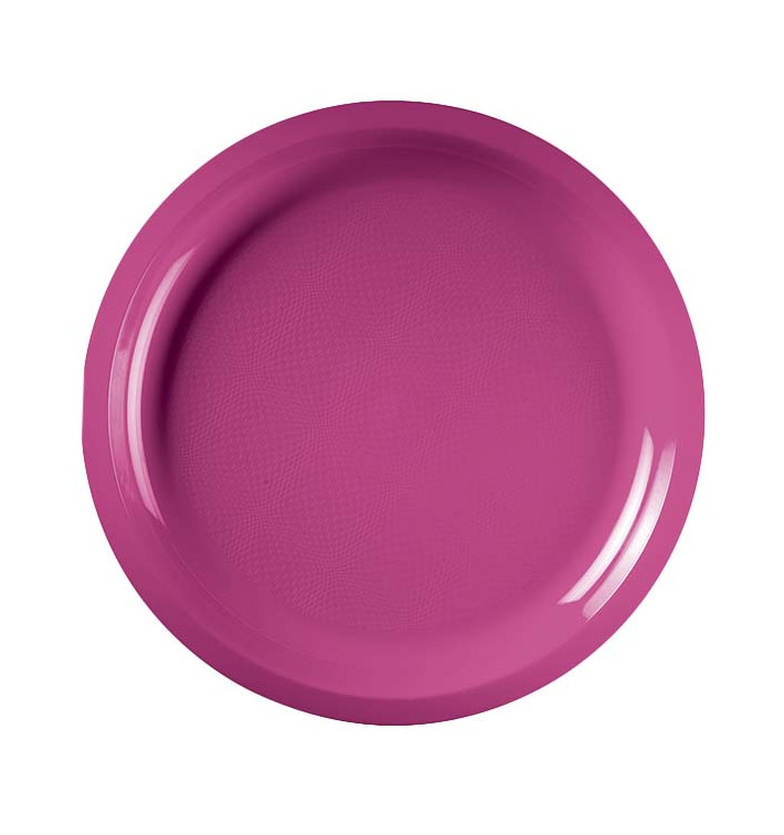 Assiette Plastique Réutilisable Fuchsia PP Ø290mm (300 Utés) Assiette Plastique Réutilisable Fuchsia PP Ø290mm (300 Utés)