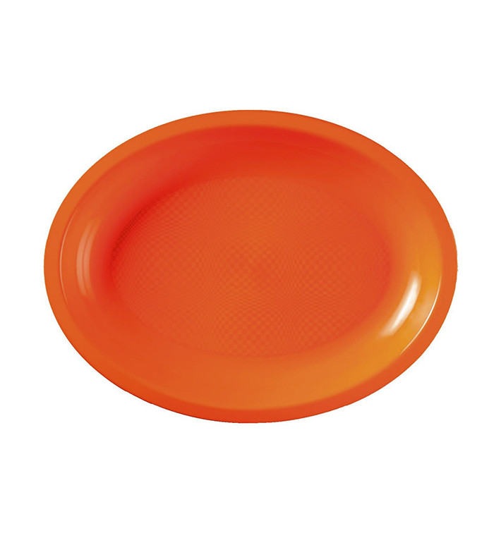 Plateau Plastique Réutilisable Ovale Orange PP 315x220mm (25 Utés) Plateau Plastique Réutilisable Ovale Orange PP 315x220mm (25 Utés)