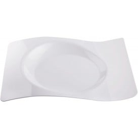 Assiette Plastique "Forma" Blanc 28x23 cm (12 Utés)