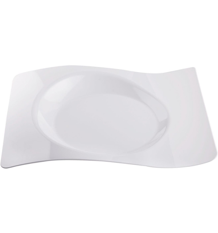 Assiette Plastique "Forma" Blanc 28x23 cm (12 Utés) Assiette Plastique "Forma" Blanc 28x23 cm (12 Utés)