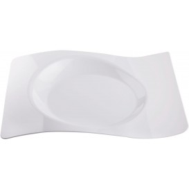 Assiette Plastique "Forma" Blanc 28x23 cm (180 Utés)