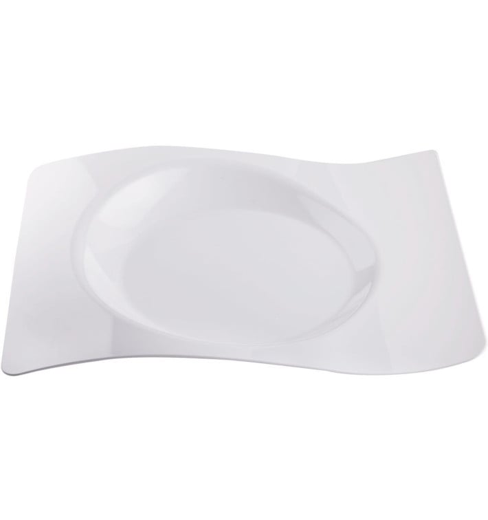Assiette Plastique "Forma" Blanc 28x23 cm (180 Utés) Assiette Plastique "Forma" Blanc 28x23 cm (180 Utés)