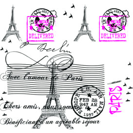 Nappe en papier 1x1m "Paris" 37g (400 Unités)