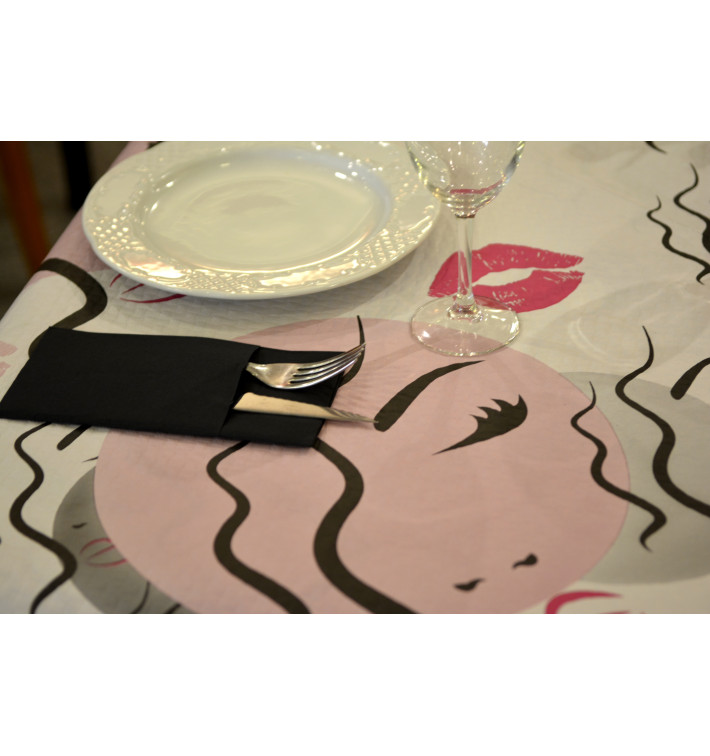 Nappe en papier 1x1m "Kiss" 37g (400 Unités) Nappe en papier 1x1m "Kiss" 37g (400 Unités)