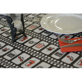 Nappe en papier 1x1m "Cinema" 37g (400 Unités)