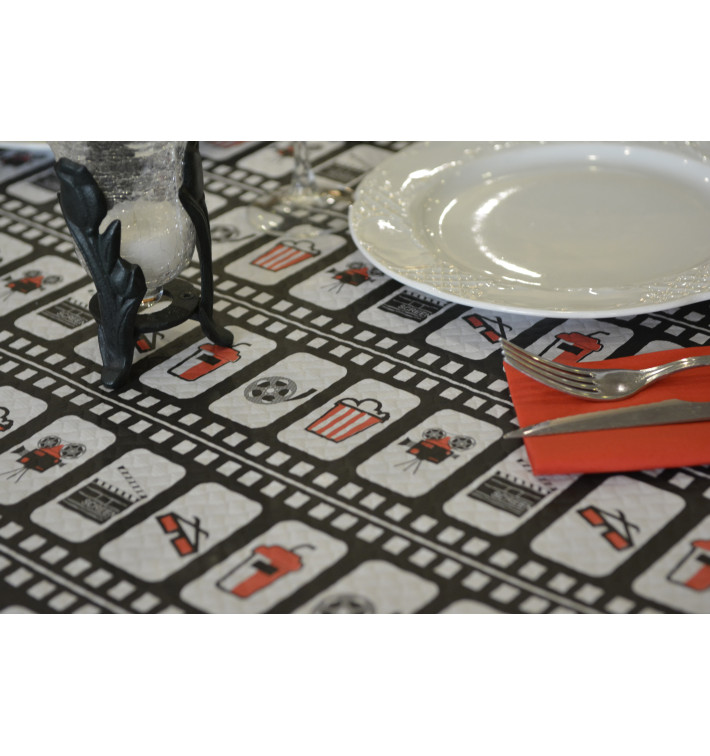 Nappe en papier 1x1m "Cinema" 37g (400 Unités) Nappe en papier 1x1m "Cinema" 37g (400 Unités)