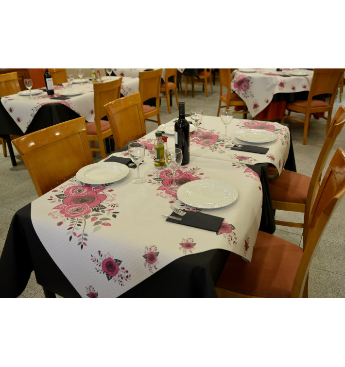 Nappe en papier 1x1m "Bouquet" 37g (400 Unités) Nappe en papier 1x1m "Bouquet" 37g (400 Unités)