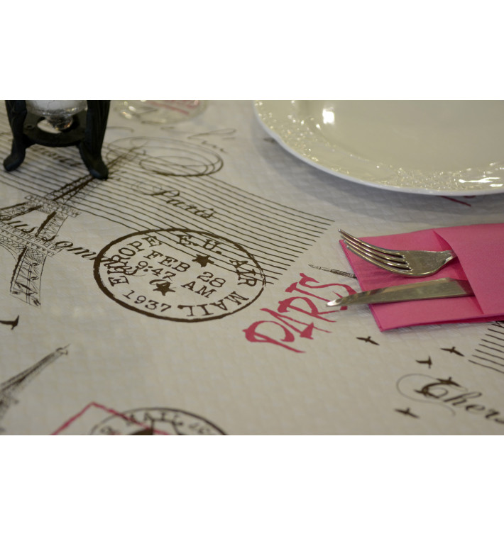 Nappe en papier 1x1m "Paris" 37g (400 Unités) Nappe en papier 1x1m "Paris" 37g (400 Unités)