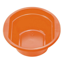 Bol Plastique PS Orange 250ml Ø12cm (30 unités)