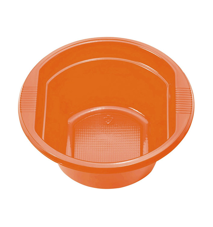 Bol Plastique PS Orange 250ml Ø12cm (30 unités) Bol Plastique PS Orange 250ml Ø12cm (30 unités)