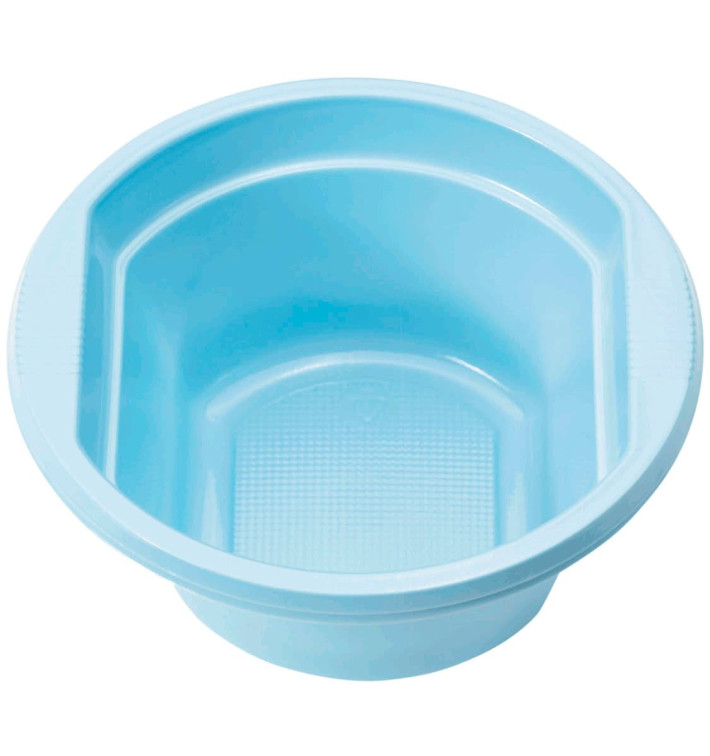 Bol Plastique PS Bleu Clair 250ml Ø12cm (30 unités) Bol Plastique PS Bleu Clair 250ml Ø12cm (30 unités)