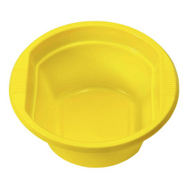 Bol Plastique PS Jaune 250ml Ø12cm (30 unités)