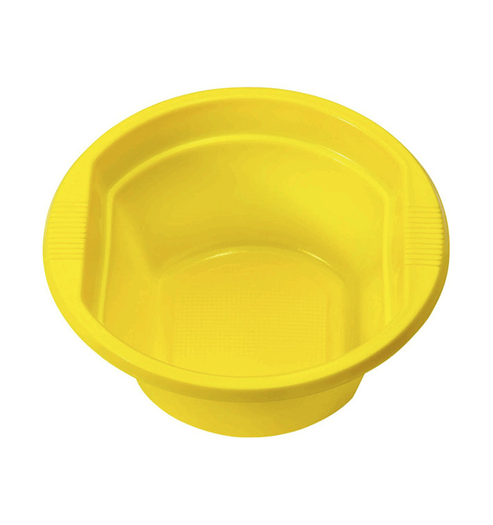 Bol Plastique PS Jaune 250ml Ø12cm (30 unités) Bol Plastique PS Jaune 250ml Ø12cm (30 unités)