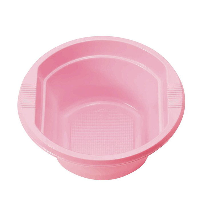 Bol Réutilisable PS Rose 300ml Ø12cm (15 Utés)