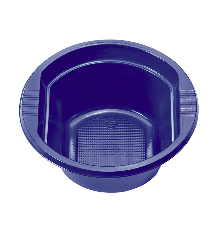 Bol Plastique PS Bleu Foncé 250ml Ø12cm (660 unités) Bol Plastique PS Bleu Foncé 250ml Ø12cm (660 unités)