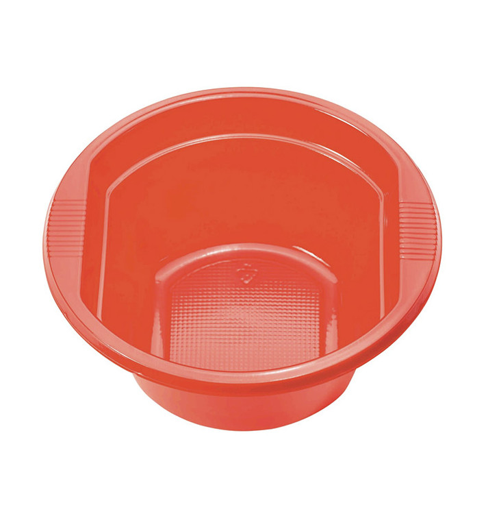 Bol Plastique PS Rouge 250ml Ø12cm (30 unités) Bol Plastique PS Rouge 250ml Ø12cm (30 unités)