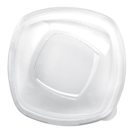 Couvercle Plastique PET Cristal "Square" Ø21cm (3 Utés)