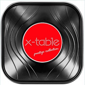 Bol Plastique PP Carré "X-Table" Noir 18x18cm (120 Utés)