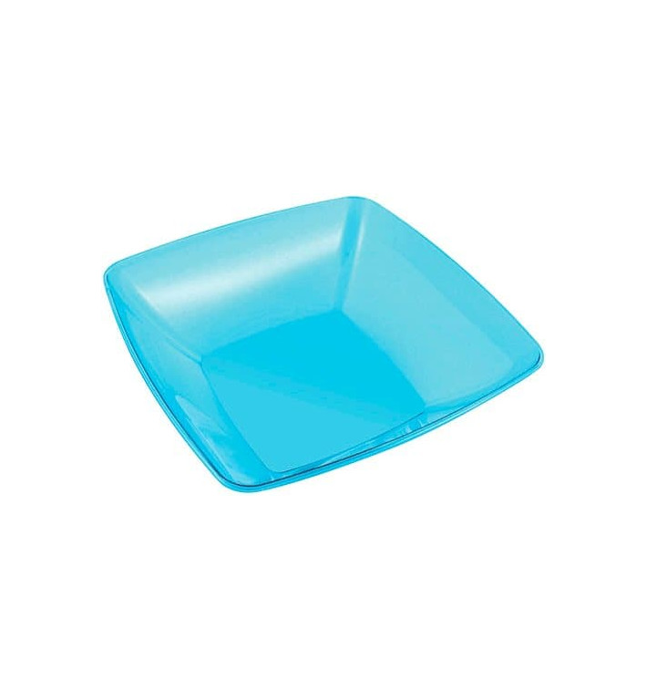 Bol PS Cristal Dur Turquoise 3500ml 28x28cm (20 Utés) Bol PS Cristal Dur Turquoise 3500ml 28x28cm (20 Utés)