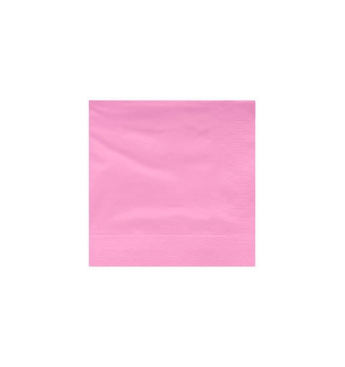 Serviette en Papier Ouate 40x40cm Rose (1200 Utés) Serviette en Papier Ouate 40x40cm Rose (1200 Utés)