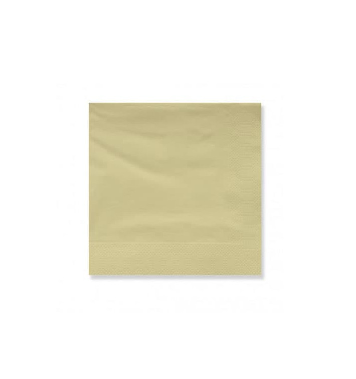 Serviette Papier à Cocktail 20x20cm Crème (6000 Utés) Serviette Papier à Cocktail 20x20cm Crème (6000 Utés)