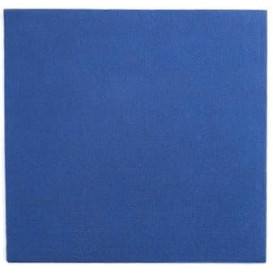 Serviette Papier Double Point 25x25cm Bleu (1400 Utés)