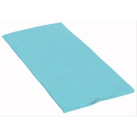 Serviette Papier Molletonnée 1/8 40X40 Celeste (50 Utés)