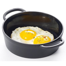 Mini Paella Dégustation Plastique PP Noir 9cm (6 Utés)