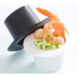 Chapeau Dégustation"Hot Form" Noir PP 60ml (144 Utés)