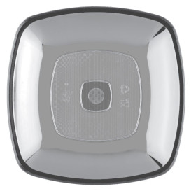 Assiette Plastique Réutilisable Plate Transp. PS 180mm (25 Utés)