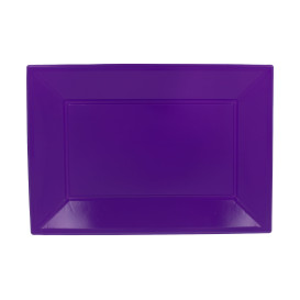 Plateau Plastique Lilas Rectang. 330x225mm (3 Utés)