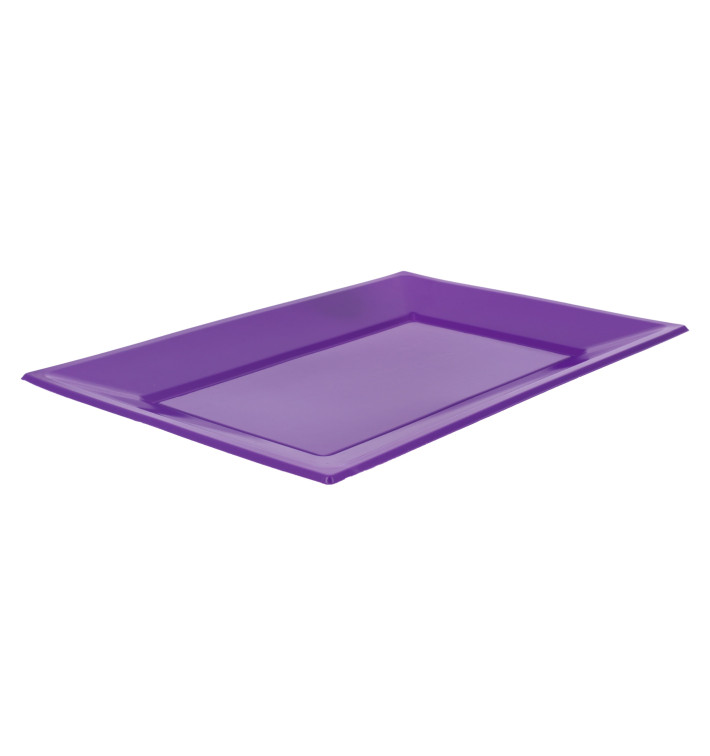 Plateau Plastique Lilas Rectang. 330x225mm (3 Utés) Plateau Plastique Lilas Rectang. 330x225mm (3 Utés)
