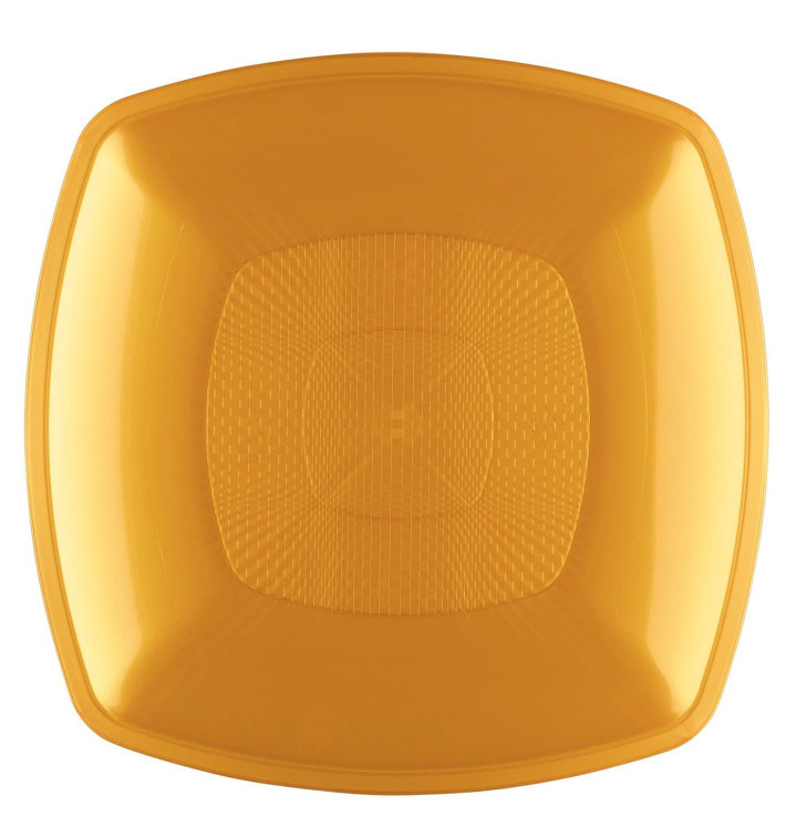 Assiette Plastique Réutilisable Plate Or PP 180mm (12 Utés) Assiette Plastique Réutilisable Plate Or PP 180mm (12 Utés)