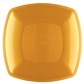 Assiette Plastique Réutilisable Creuse Or  PP 180mm (300 Utés)