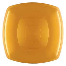 Assiette Plastique Réutilisable Plate Or  PS 300mm (144 Utés)