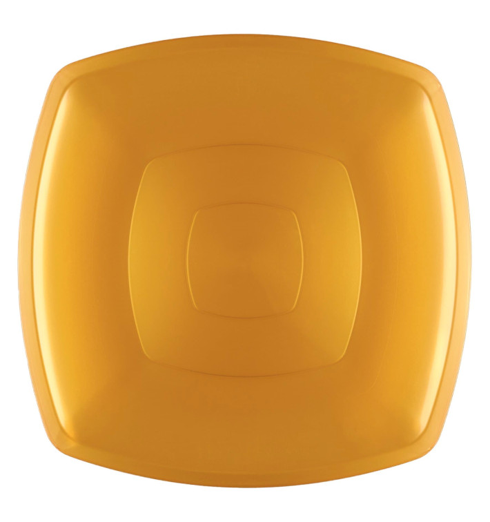 Assiette Plastique Réutilisable Plate Or PS 300mm (144 Utés) Assiette Plastique Réutilisable Plate Or PS 300mm (144 Utés)