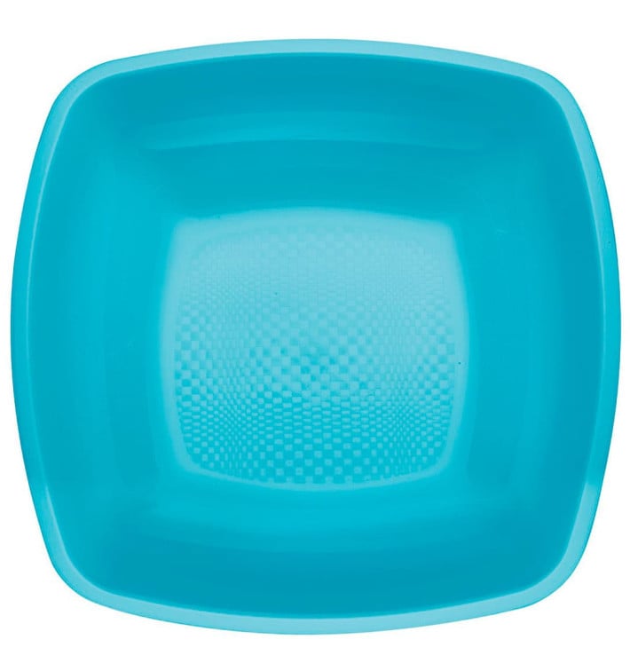 Assiette Plastique Réutilisable Creuse Turquoise PP 180mm (300 Utés) Assiette Plastique Réutilisable Creuse Turquoise PP 180mm (300 Utés)