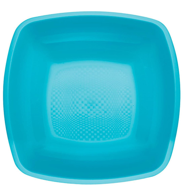 Assiette Plastique Réutilisable Creuse Turquoise PP 180mm (25 Utés) Assiette Plastique Réutilisable Creuse Turquoise PP 180mm (25 Utés)