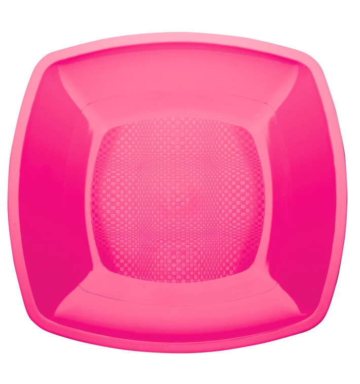 Assiette Plastique Réutilisable Plate Fuchsia PP 180mm (25 Utés) Assiette Plastique Réutilisable Plate Fuchsia PP 180mm (25 Utés)